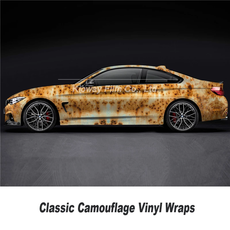 Классическая ржавчина Виниловая пленка для отделки автомобиля с пузырьками