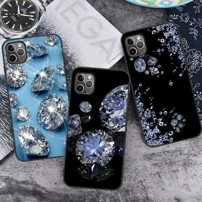 

Fashion Diamond shiny Phone Case for iPhone 7 8 11 12 Pro X XS XR Samsung A S 6 7 9 10 51 70 mobile bags