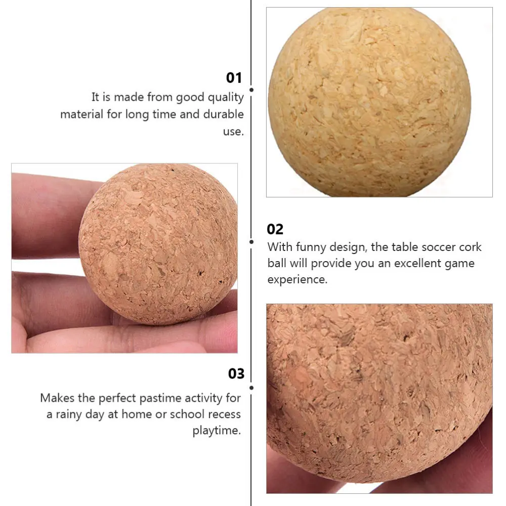 

5pcs Table Football Cork Balls Table Soccer Table Soccer Accessory