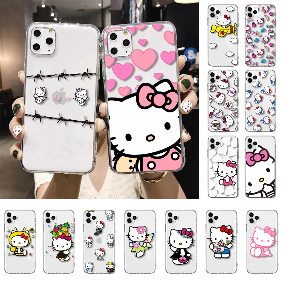 Горячая Распродажа чехол для телефона с рисунком hello Kitty iPhone XR 11 Pro Max XS MAX 8 7 6 6S Plus X 5