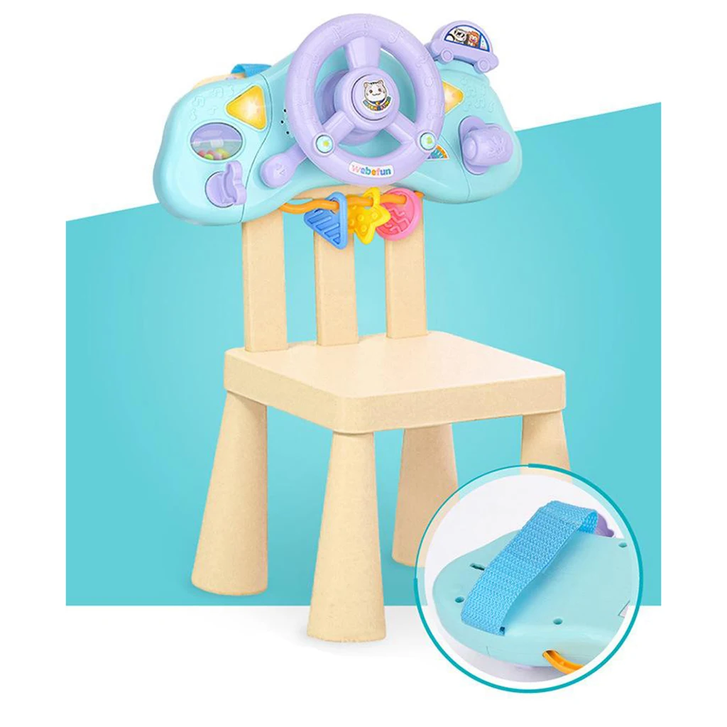 

Children's Simulation Steering Driving Steering Wheel Music Toys
