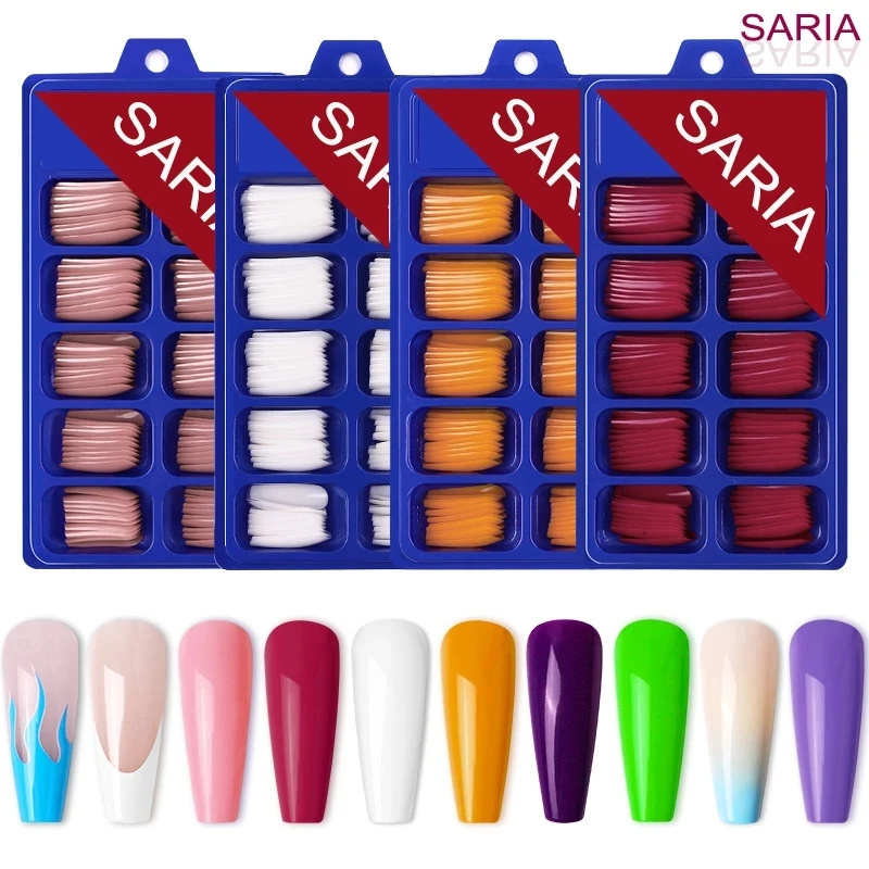 100 шт. тонких предметов для дизайна ногтей в форме лестницы миндаль с длинным