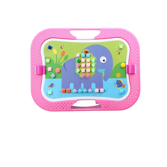 Pink Стволовых грибов ногтей головоломки настольная игра ремесла наборы мелкой моторики Развивающие игрушки для детей - Цвет: Pink