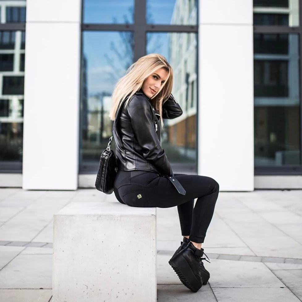 Джеггинсы Женские облегающие с высокой талией для фитнеса | Женская одежда