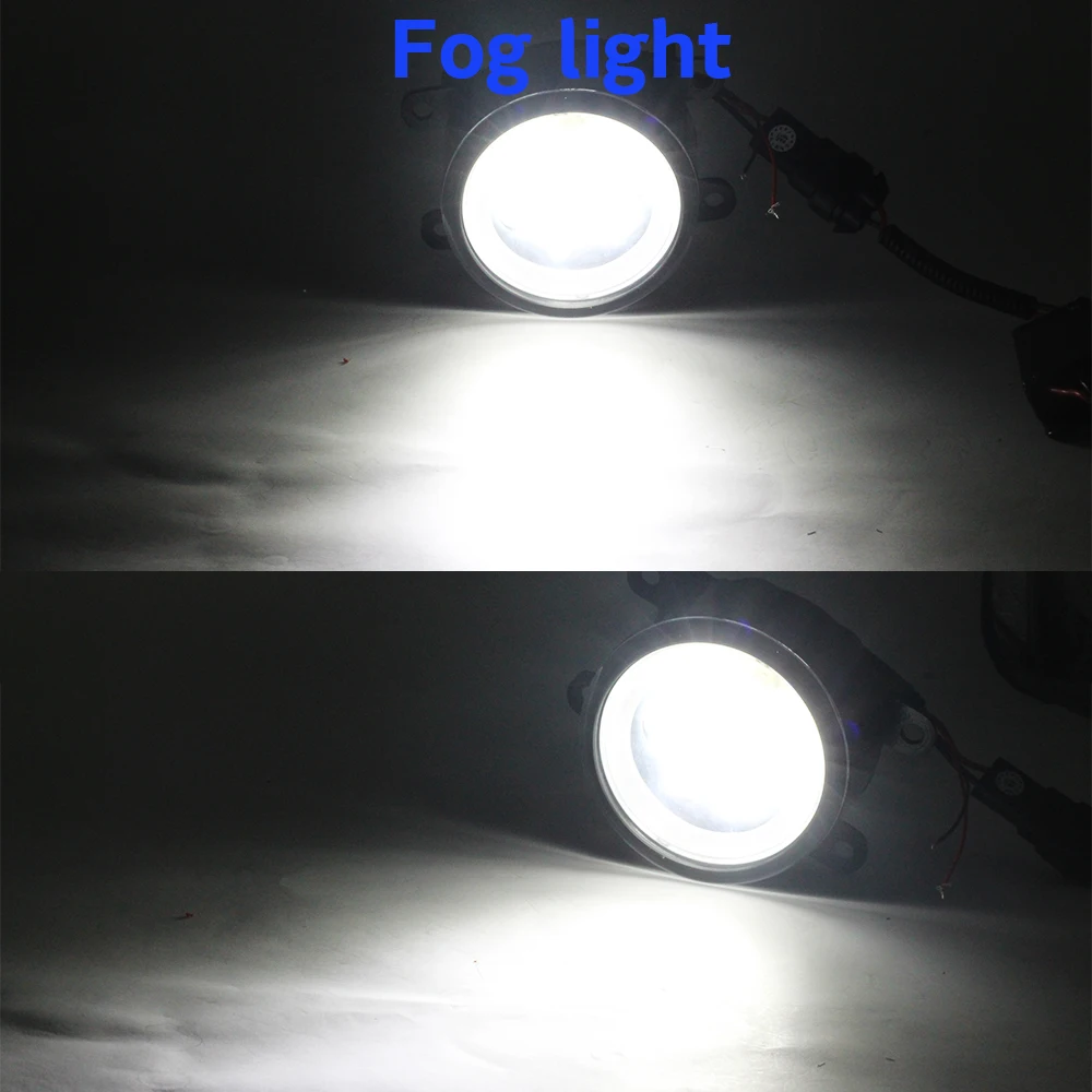 Cawanerl 2 шт. автомобильный светильник источник светодиодный туман Ангел глаз DRL