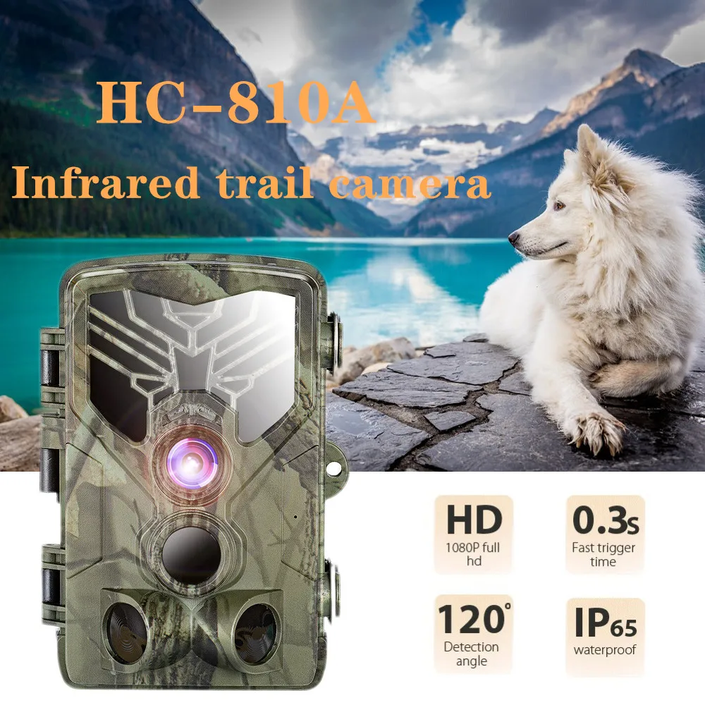 HC 810A 1080P 20MP HD охотничья камера дикой природы Скаутинг Trail Camera Wildview PIR Motion ночного