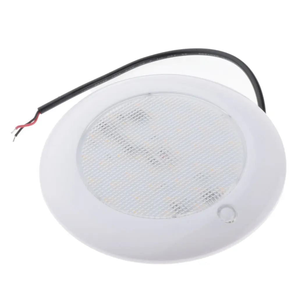 

4inch MARINE BOAT RV LED CEILING LIGHT ABS PLASTIC BRIGHT YELLOW & BLUE