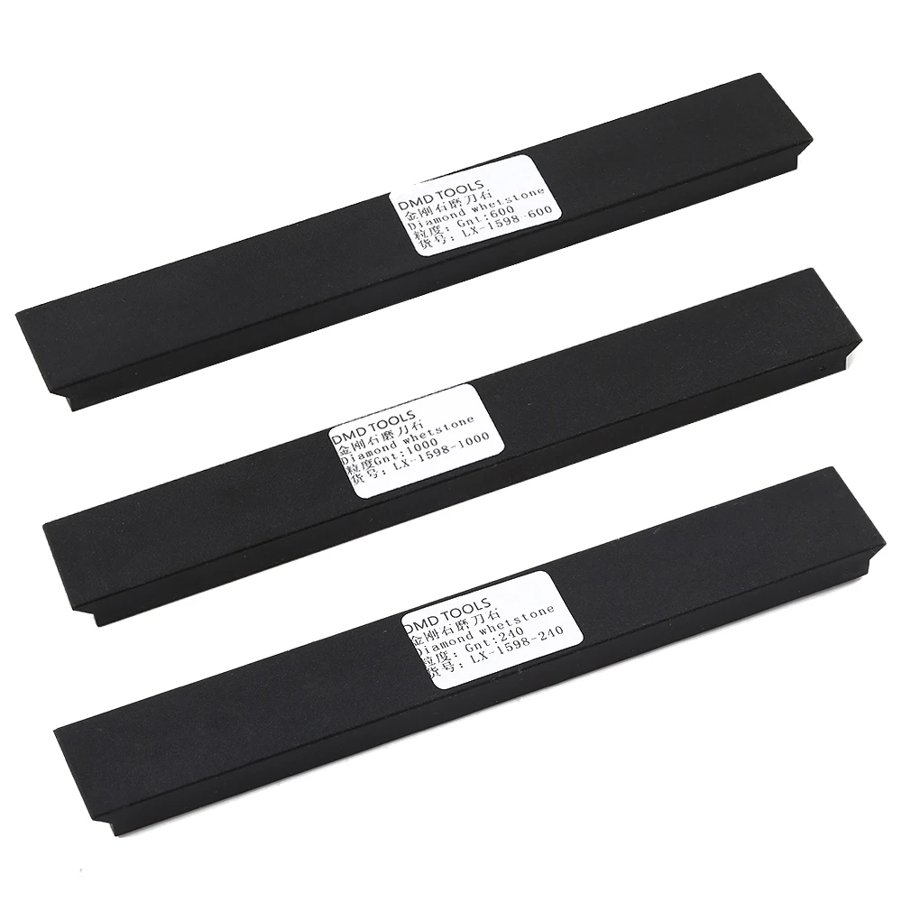 

3PCS Titanium Plated Diamond Grinding Whetstone Sharpener 240/600/1000 Grit