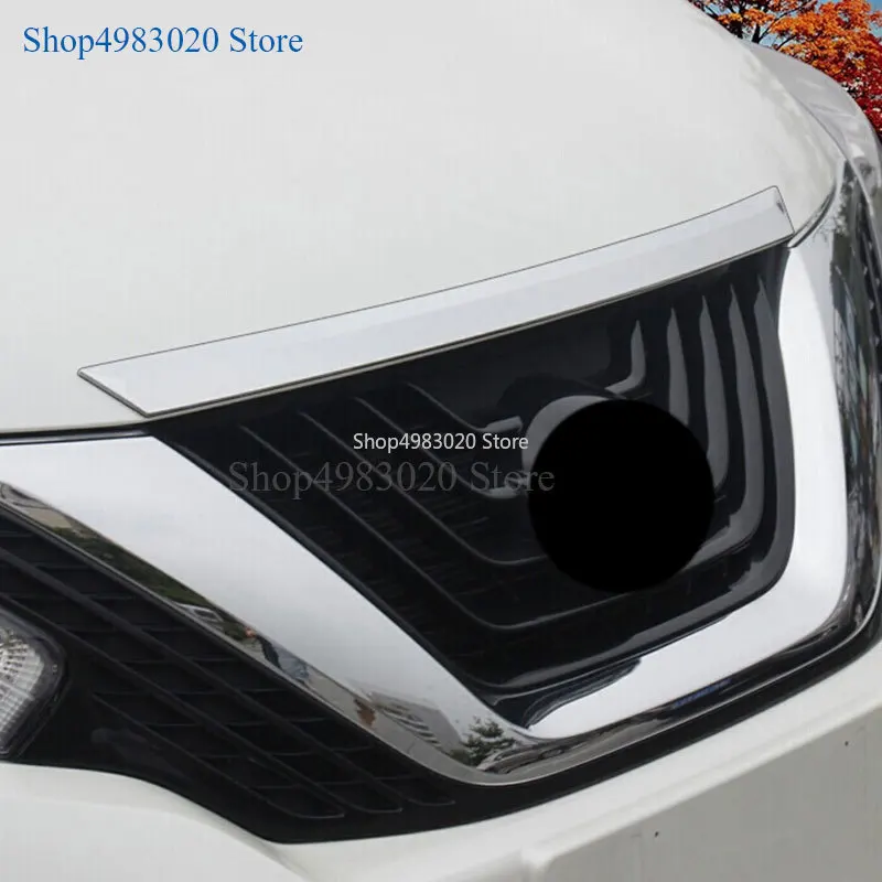 

For 2015-2017 2018 Nissan Murano Z52 Emblems ABS Chrome Front Engine Hood Trim Top Grille Hood Lid Cover Sticker Car Accessories