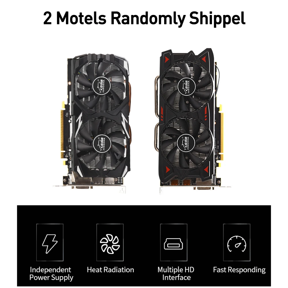 100% оригинальная видеокарта AMD Radeon RX580 RX 580 8 ГБ GDDR5 256 бит графические карты PCI Express 3 0