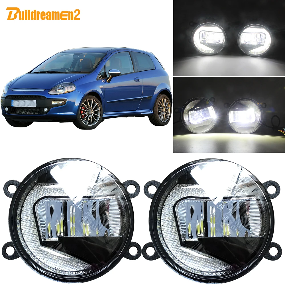Buildreamen2 автомобиля H11 светодиодный проектор туман светильник + дневные ходовые