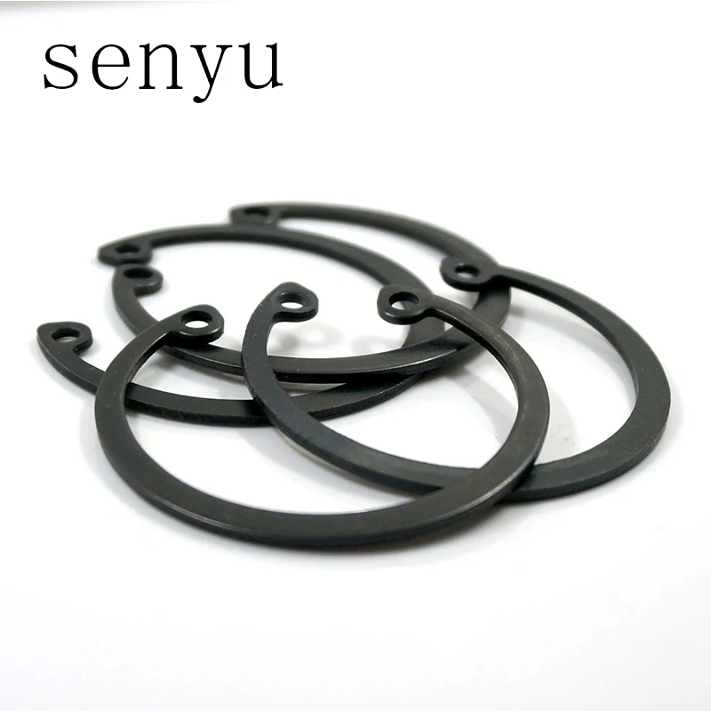 LUCHANG Circlips for A hole Manganese Steel Hole Retaining Ring Bearing retainer Metal Internal Circlip Snap Black Assortme |