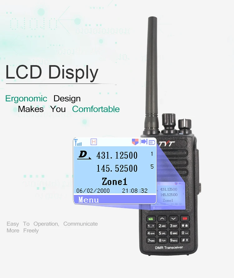 MD-UV390 DMR Radio GPS Waterproof IP67 TYT Walkie Talkie Upgrade of MD-390 Digital MD UV390 Dual Band VHF UHF 5W UV-5R | Мобильные