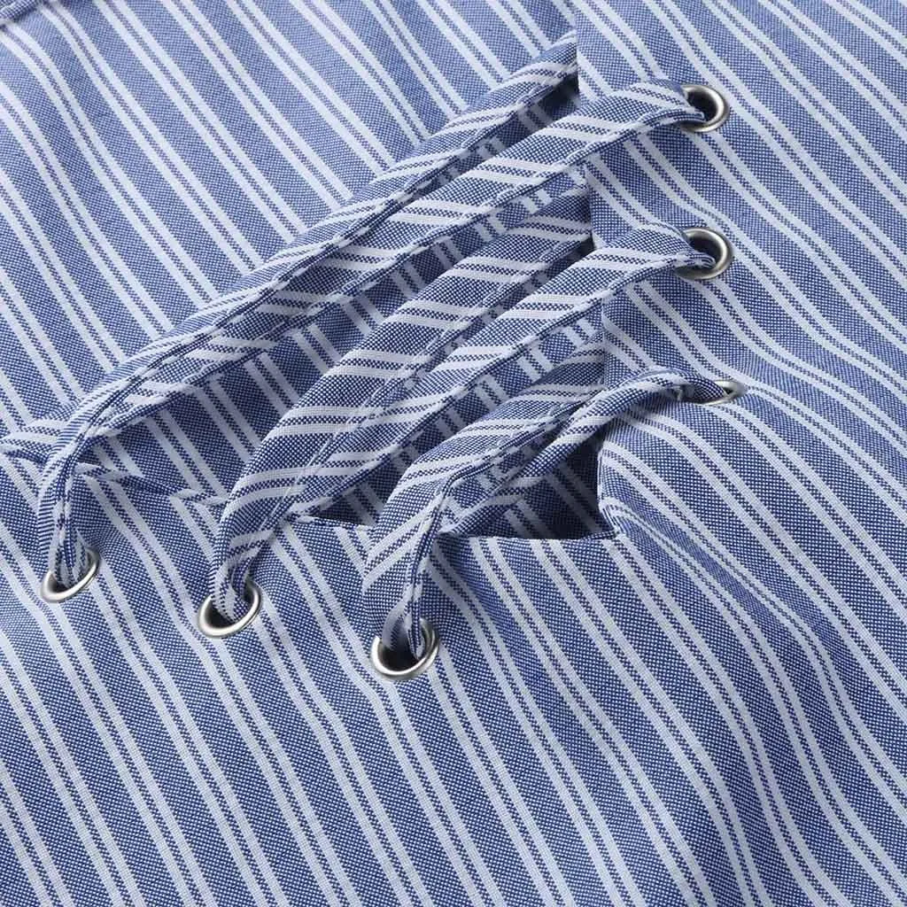 Женское свободное платье в полоску с коротким рукавом и V-образным вырезом |