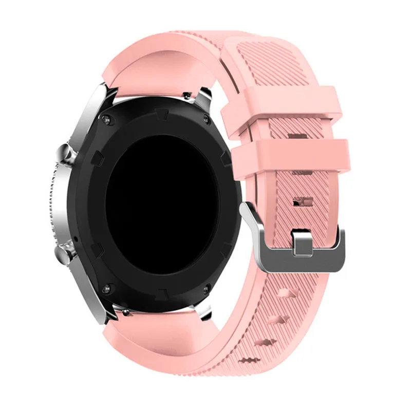 Фирменный спортивный силиконовый ремешок для samsung gear S3 S 3 Frontier/классический браслет 22 мм сменный резиновый ремень - Цвет ремешка: Pink