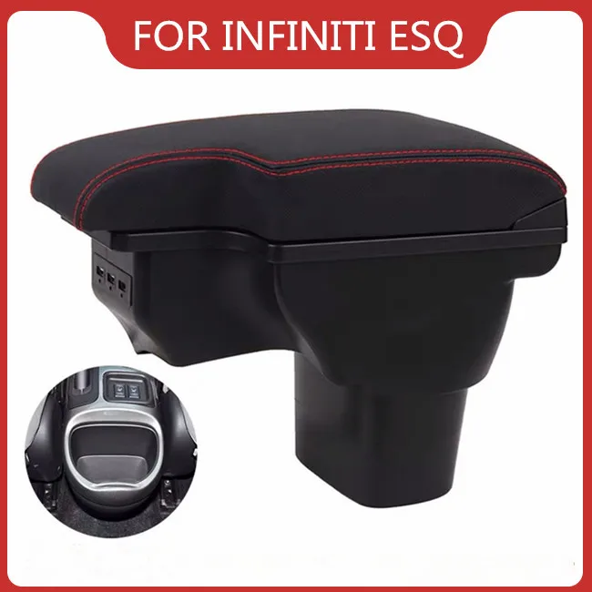 

Подлокотник автомобильный с USB-зарядкой и пепельницей для INFINITI ESQ 2014 +