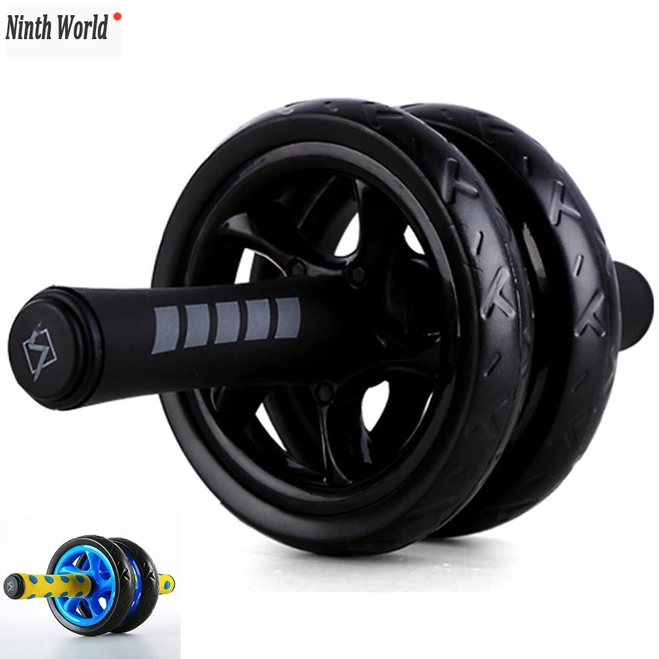 

Men's new mute two-wheeled abdominal wheel exercise abdomen roller home training fitness equipment muscle exercise without noise