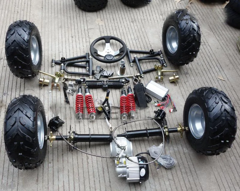 GO KART картинг ATV UTV спереди Swingarms задний мост 48V 750W мотор с ручным управлением