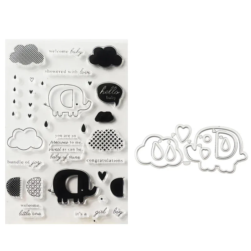 Одуванчик угол эльф прозрачные штампы/Силиконовая печать для заколки детей