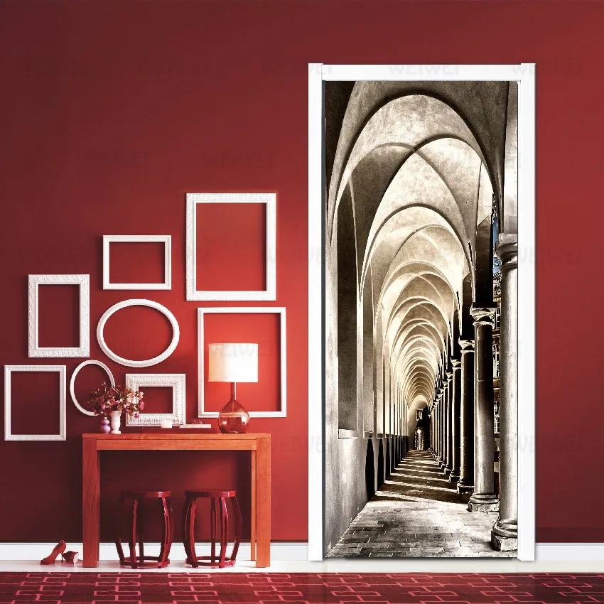 Наклейка из ПВХ водостойкая для коридора домашнего декора французское искусство