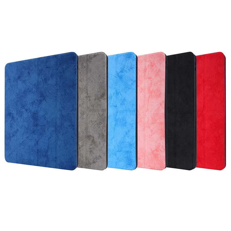 

Case For iPad Pro 12.9 2020 Cases With Pencil Holder Soft Silicone Back Stand Cover For iPad Pro 2020 12.9 inch +Pen