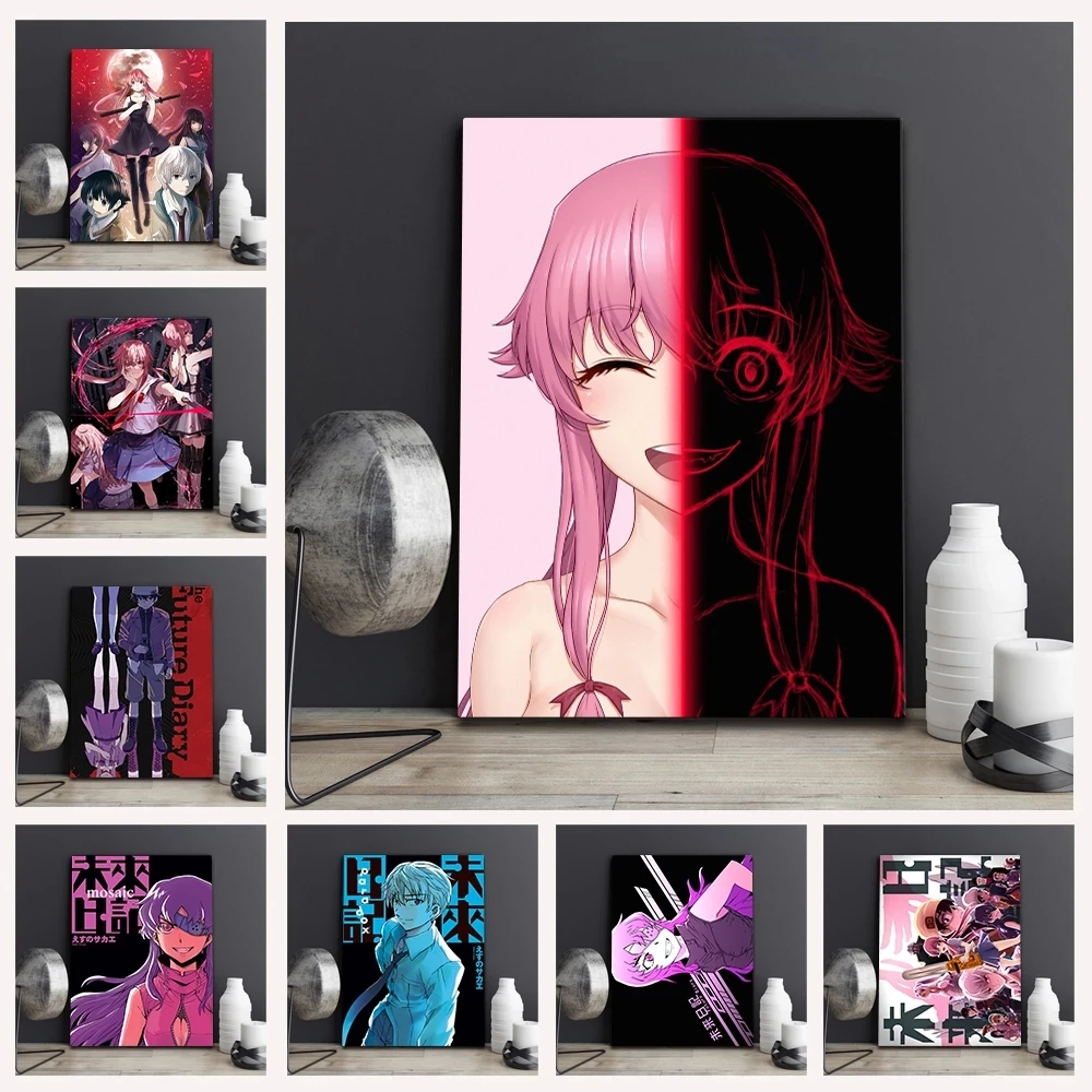 

Future Diary Japanese Anime Poster Mirai Nikki Beauty Art Poster Home Wall Living Study Room Child Room Bedroom Home Decor