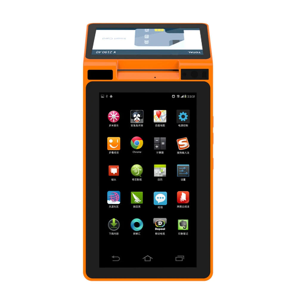 3g двойной экран все в одном оплата Android POS терминал с