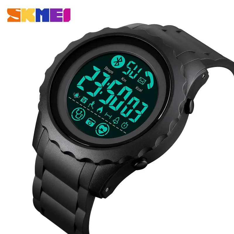 

SKMEI Smartwatch For IOS Android Sleeping Monitor Call Remind LED Digital Watch Men Calorie Sport Wrist watch Men's Watches