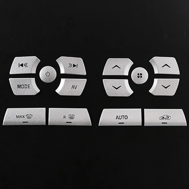 

21 Pcs for Jaguar XF 12-15 Car Accessories: 14 Pcs Multimedia Button Stickers & 7 Pcs Air Conditioning Button Stickers