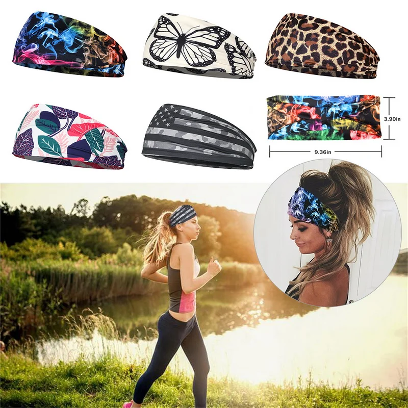 

Starry Sky Printing Sports Yoga Fitness Sweat-absorbent Headband Fashion Trend High-quality Hair Band Headband