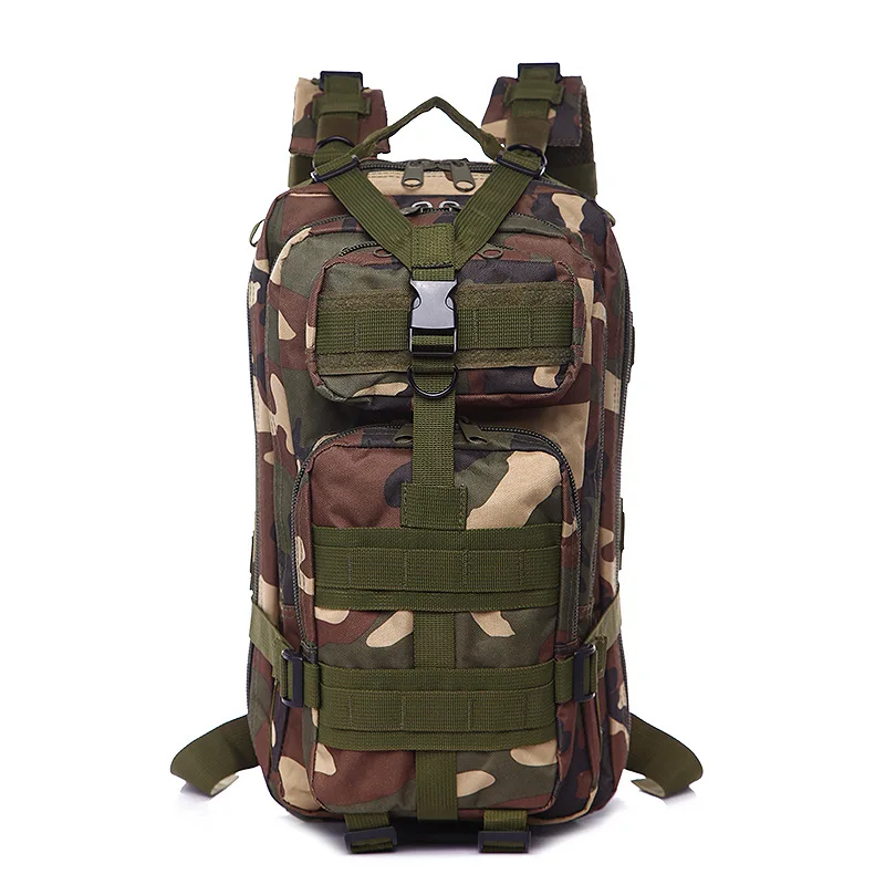 Jungle Военный Рюкзак, тактическая камуфляжная сумка, армейский Molle, штурмовой, для походов, кемпинга, охоты, рюкзаки для путешествий, велоспорта - Цвет: Jungle