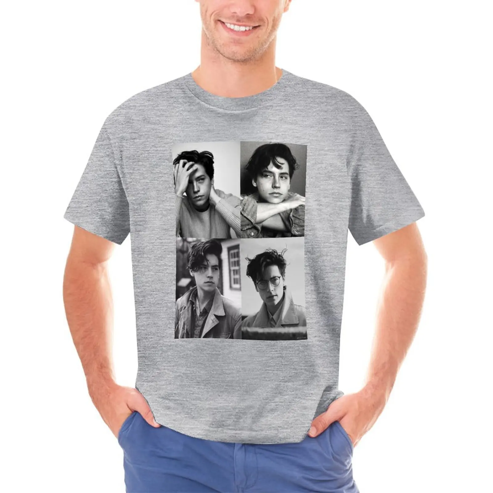 

Футболка мужская хлопковая с коротким рукавом и принтом, 4xl