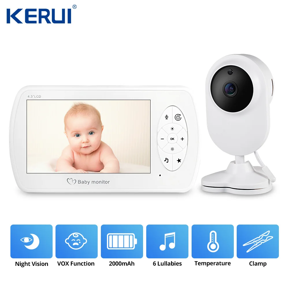 Видеоняня KERUI экран 4 3 дюйма 2 МП 1080P|Радионяни| |