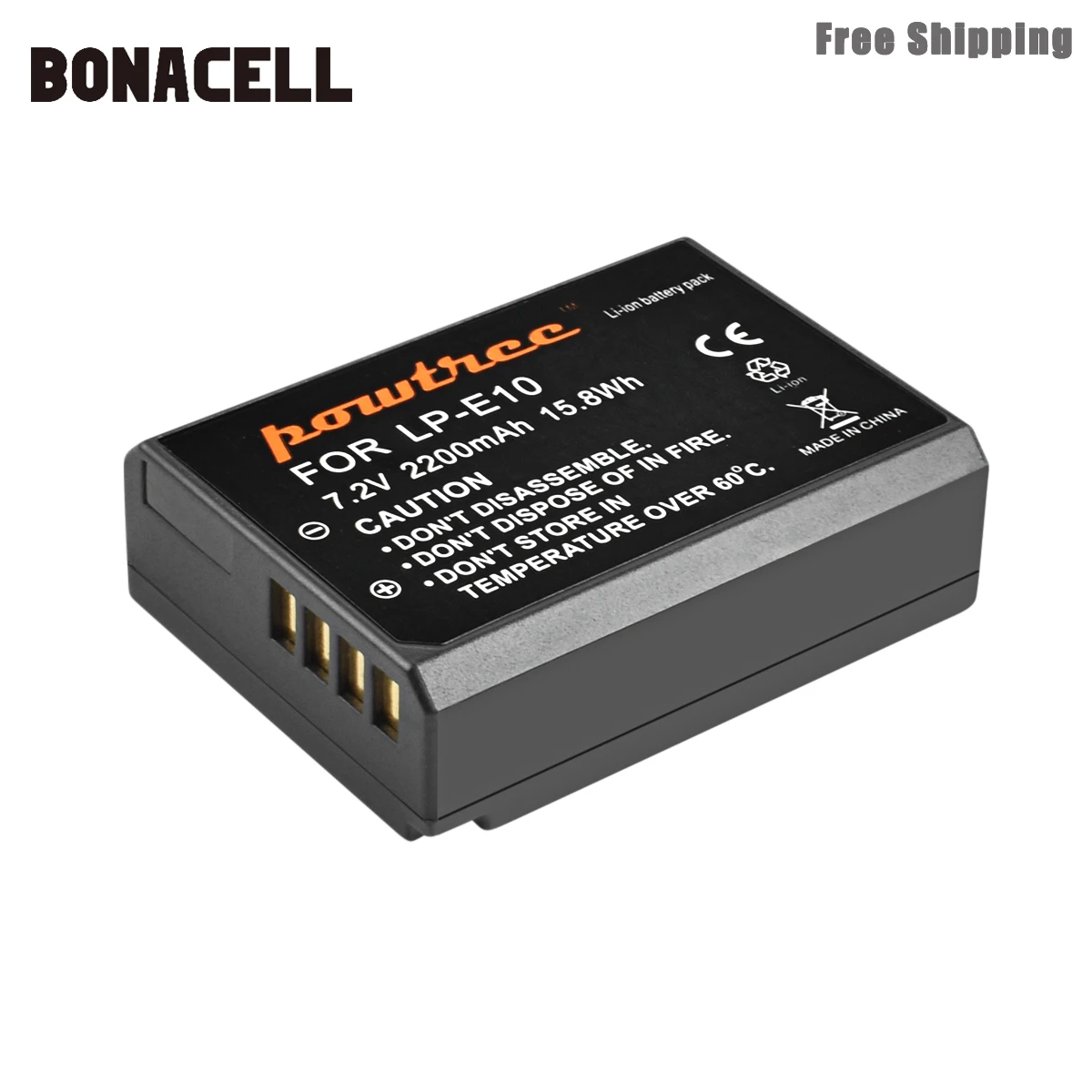 Bonacell 2200 мАч LP-E10 LP E10 LPE10 Аккумулятор для камеры+ ЖК-зарядное устройство для Canon 1100D 1200D 1300D Rebel T3 T5 KISS X50 X70 аккумулятор L50