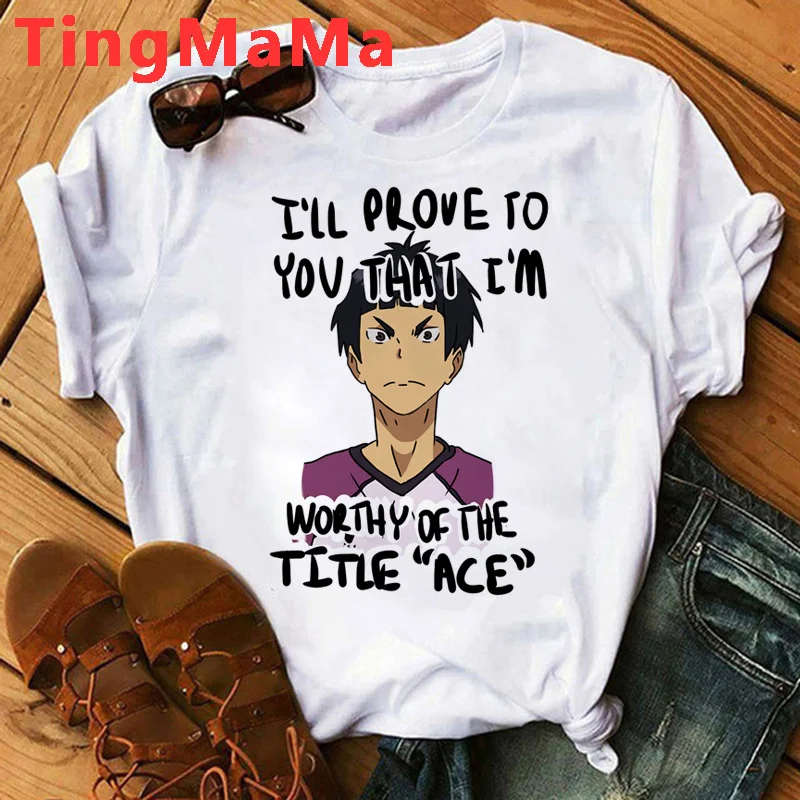 

Oya Oya Oya Haikyuu t-shirt male casual print white t shirt ulzzang kawaii t shirt graphic tees women couple clothes