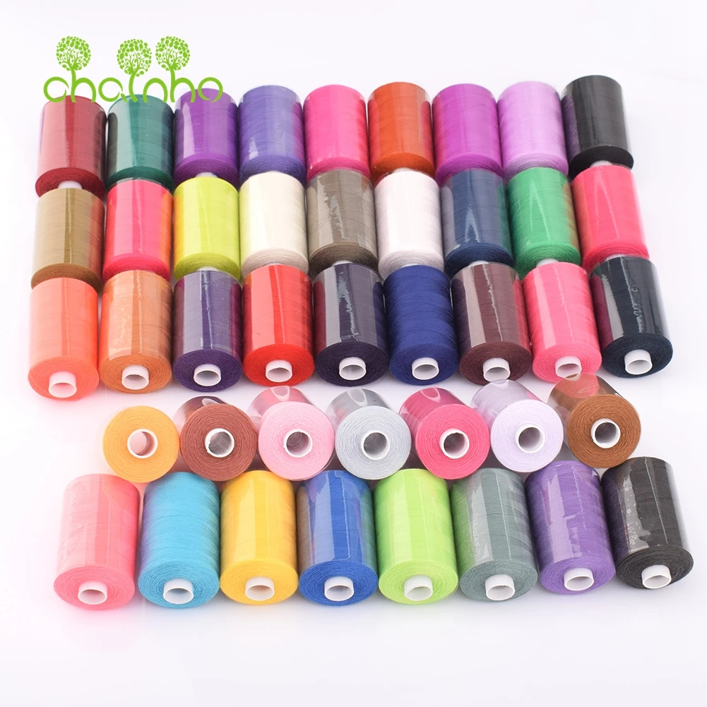 Chainho-Carretes de poli&eacute;ster multicolores para costura y acolchado, 42 carretes/caja, alta calidad, adecuado para costura y m&aacute;quina-0