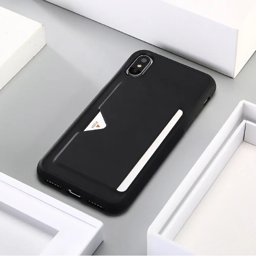 LAPOPNUT Business Case for Iphone 11 Pro Xs Max Xr X 7 8 Plus 6 6s 5 5s SE Leather Phone Back Cover Card Holder Coque Capinhas |