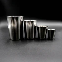 stainless steel cups wine beer coffee drinking cup whiskey milk mugs outdoor travel camping cup shot glasses