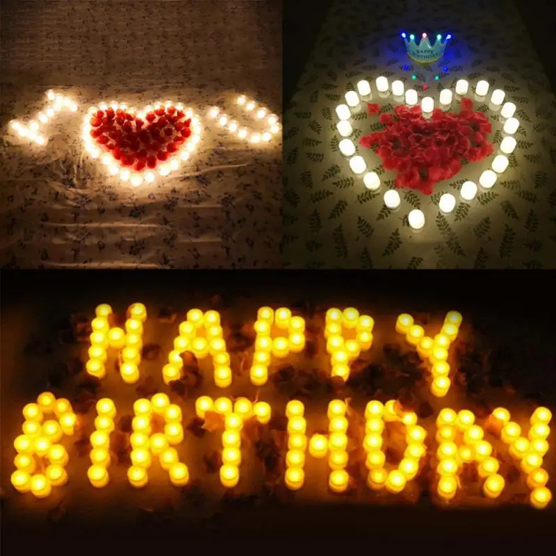 1pcs 6Color LED Candle Light Multicolor Lamp Simulation Color Flame Electronic for Wedding Home Birthday Party Decoration | Дом и сад