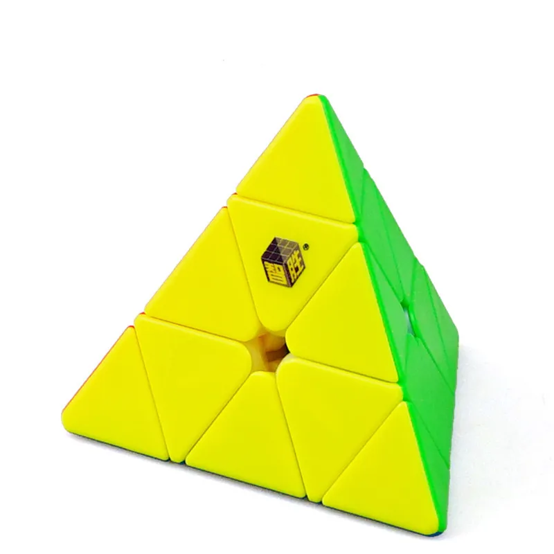 YuXin QuanNaoBoShi черный Kirin 3x3x3 Пирамида многоцветный волшебный куб быстрый ультра