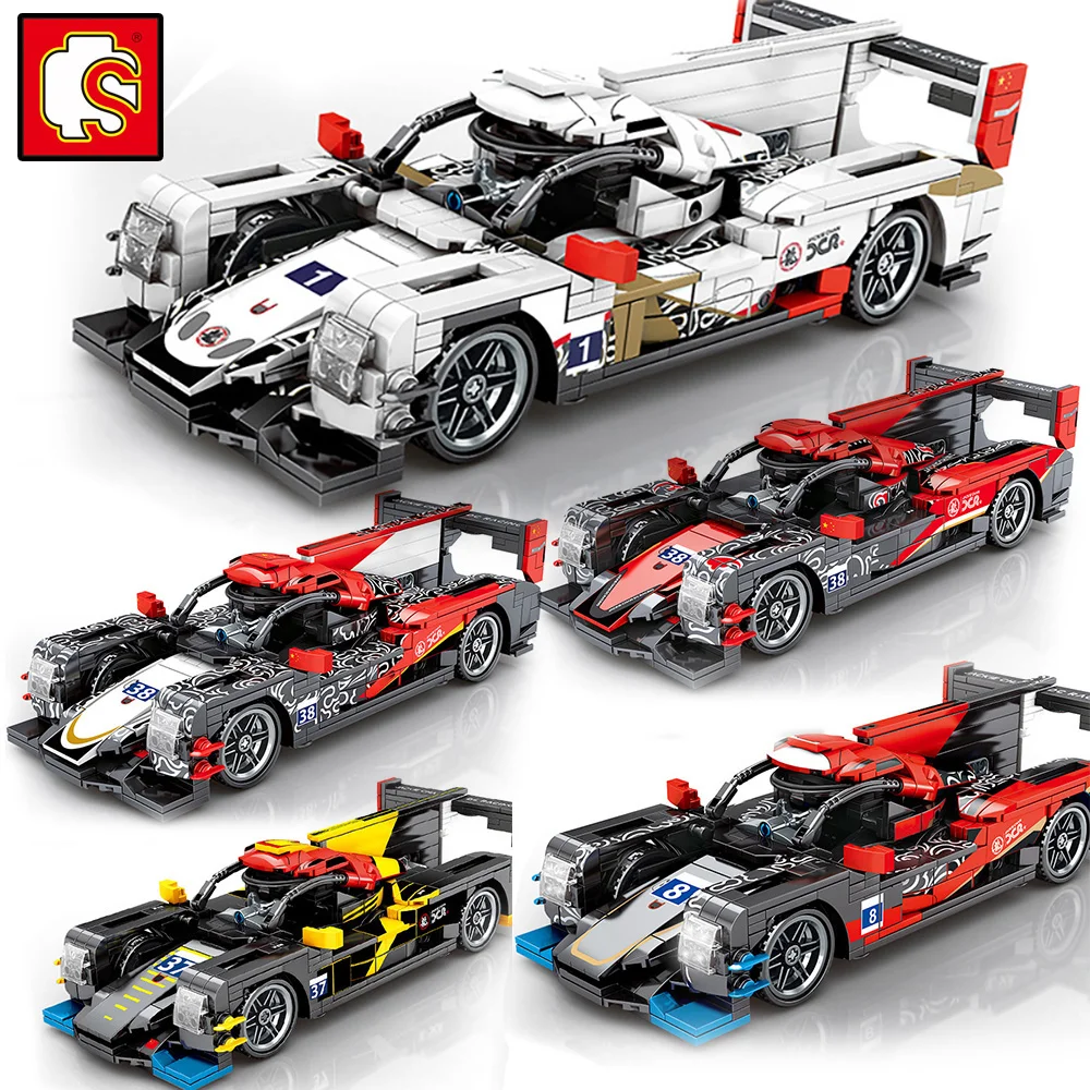 

Sembo Blocks 1:18 China Super Car Motorcade Sets Vehicle Moc Model Building Kit Kids Toys Child Speed Champions Technique DIY