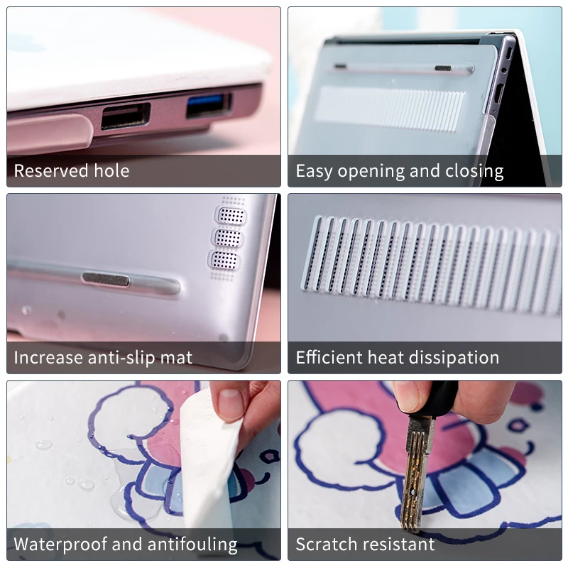 Чехол для ноутбука Macbook Air 13 M1 A2337 2020 чехол Doraemon Pro Retina A1425 A1706 A1932 A2338 | Компьютеры и