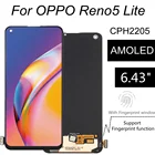 ЖК-дисплей 6,43 дюйма AMOLED для OPPO Reno5 Lite CPH2205, сменный сенсорный экран в сборе