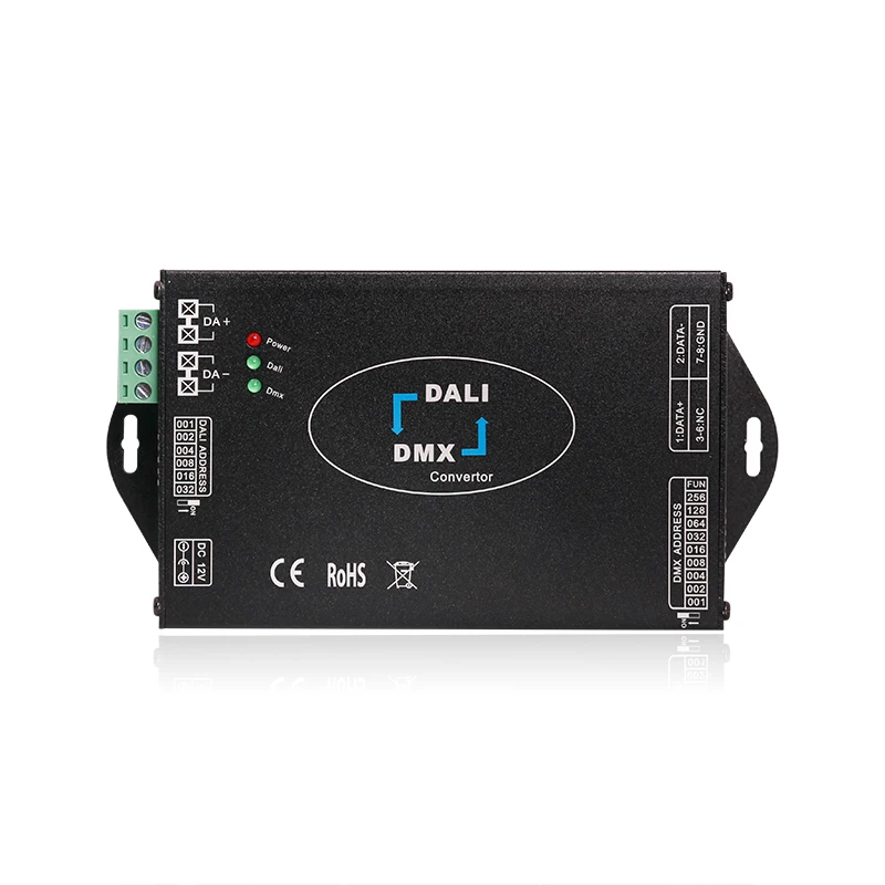 DL113 DALI в DMX512, DMX512 в DALI, Двусторонняя передача сигнала, преобразователь сигнала