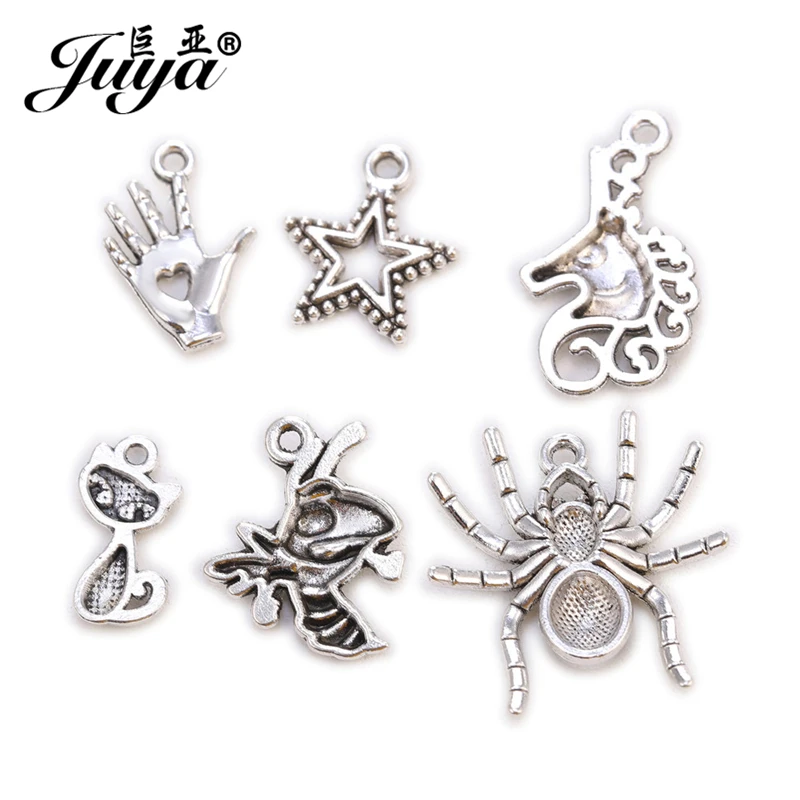30 шт./лот несколько стилей единорог паук пальма подвески подвеска для ожерелья