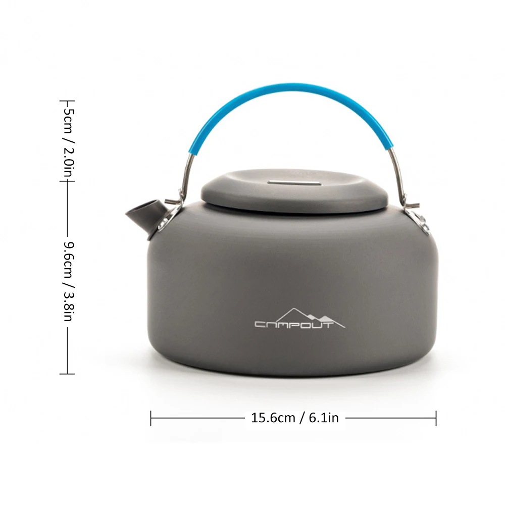 

1.4L Outdoor Camping Kettle Aluminum Tea Pot Kettle Compact Lightweight Coffee Pot for Camping Hiking Backpacking