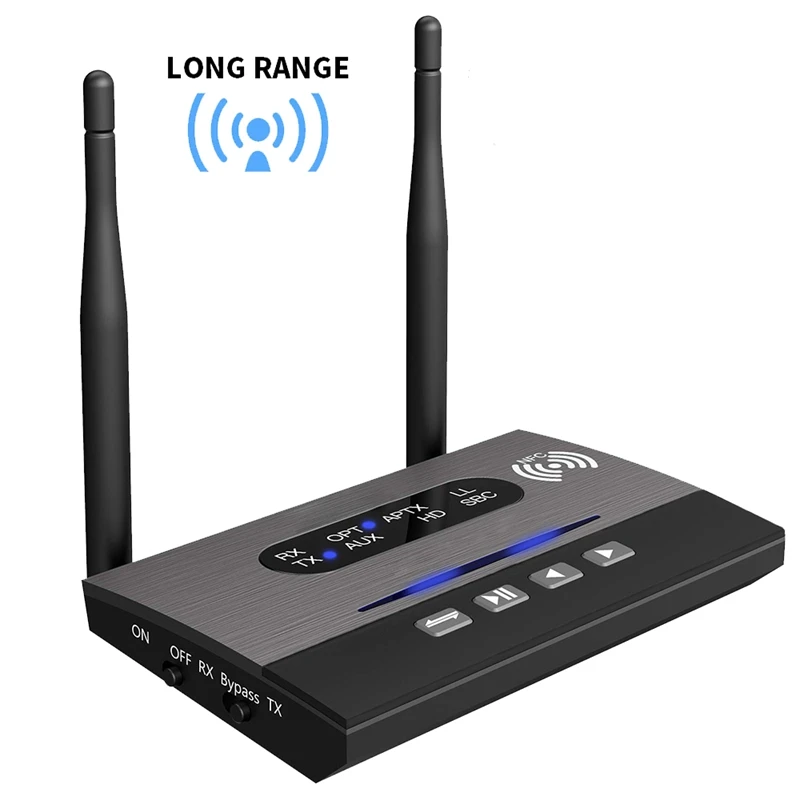 NFC 262Ft/80M длинный Диапазон Bluetooth 5 0 передатчик приемник 3в1 музыка o адаптер низкая