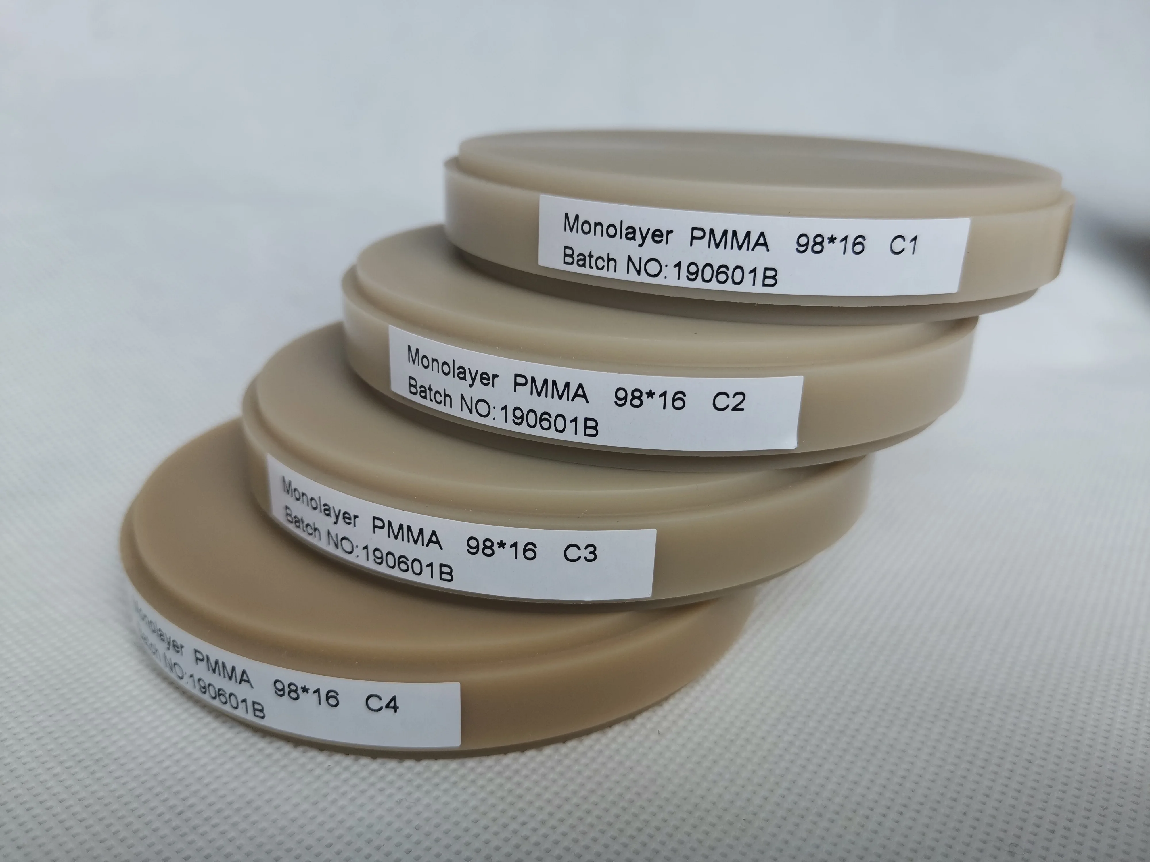 Vsmile CADCAM однослойный блок PMMA Vita 16 оттенков прозрачный розовый отбеливатель цвета