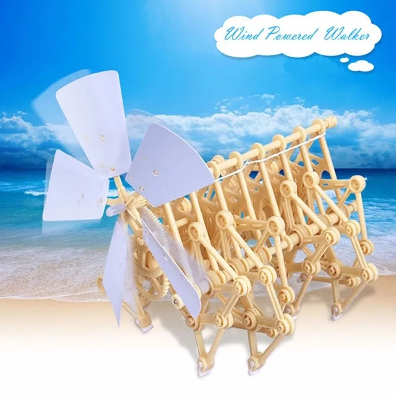 Ученый ходьба Strandbeest Модель Набор сделай сам наука головоломка Дети Развивающие