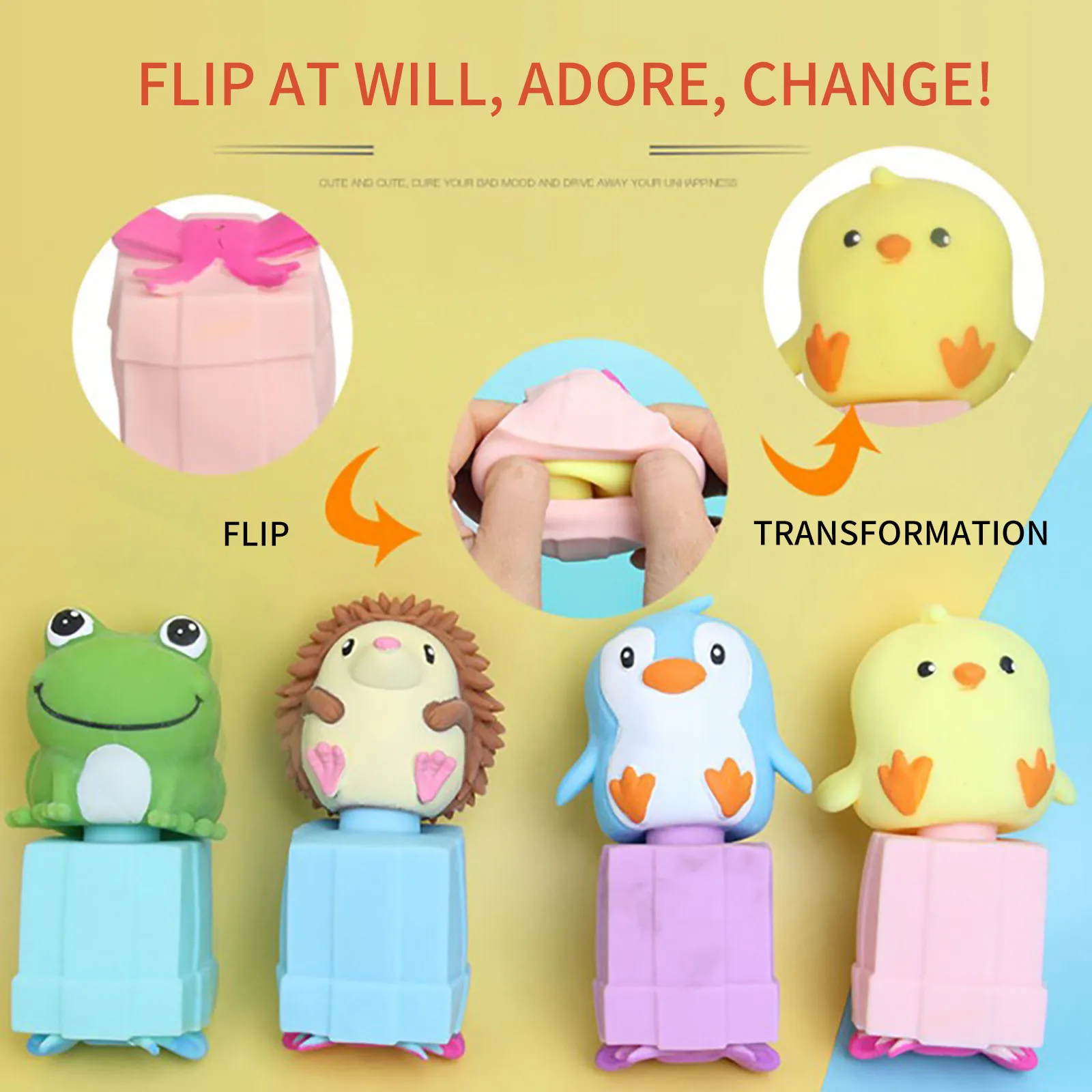 

Anti-stress Grip Cute Pets Gift Box Innovative Flip Decompression New Toys Fidget Toys Симпл Димпл Popit Simple Dimple